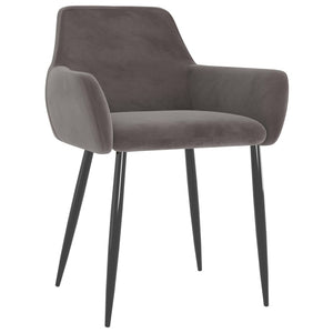 vidaXL Dining Chairs Upholstered Chair with Metal Legs for Living Room Velvet-5