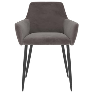 vidaXL Dining Chairs Upholstered Chair with Metal Legs for Living Room Velvet-14