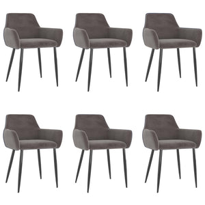vidaXL Dining Chairs Upholstered Chair with Metal Legs for Living Room Velvet-23