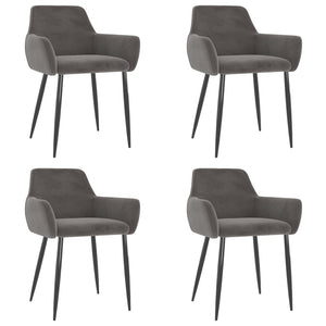 vidaXL Dining Chairs Upholstered Chair with Metal Legs for Living Room Velvet-50