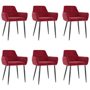 vidaXL Dining Chairs Upholstered Chair with Metal Legs for Living Room Velvet-24