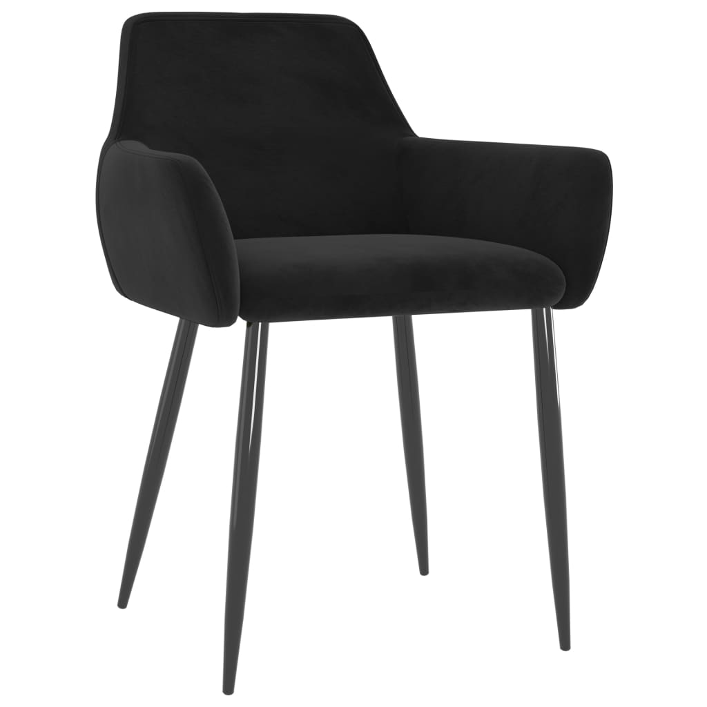 vidaXL Dining Chairs Upholstered Chair with Metal Legs for Living Room Velvet-60