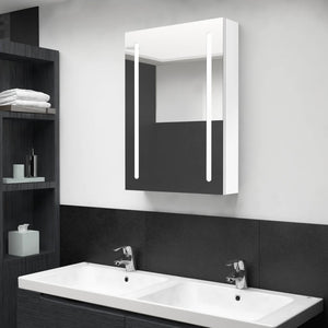 vidaXL Bathroom Cabinet Mirrored Bathroom Vanity Wall Mounted Medicine Cabinet-6