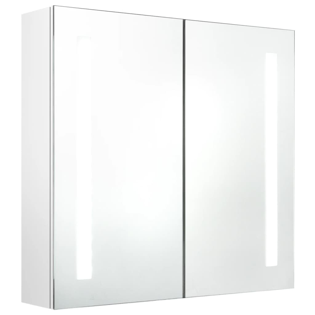 vidaXL Bathroom Cabinet Mirrored Bathroom Vanity Wall Mounted Medicine Cabinet-12