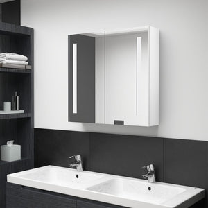 vidaXL Bathroom Cabinet Mirrored Bathroom Vanity Wall Mounted Medicine Cabinet-18