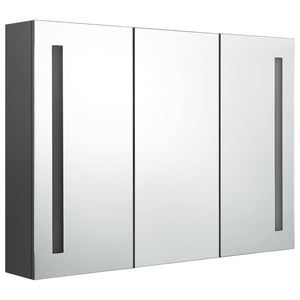 vidaXL Bathroom Cabinet Mirrored Bathroom Vanity Wall Mounted Medicine Cabinet-48