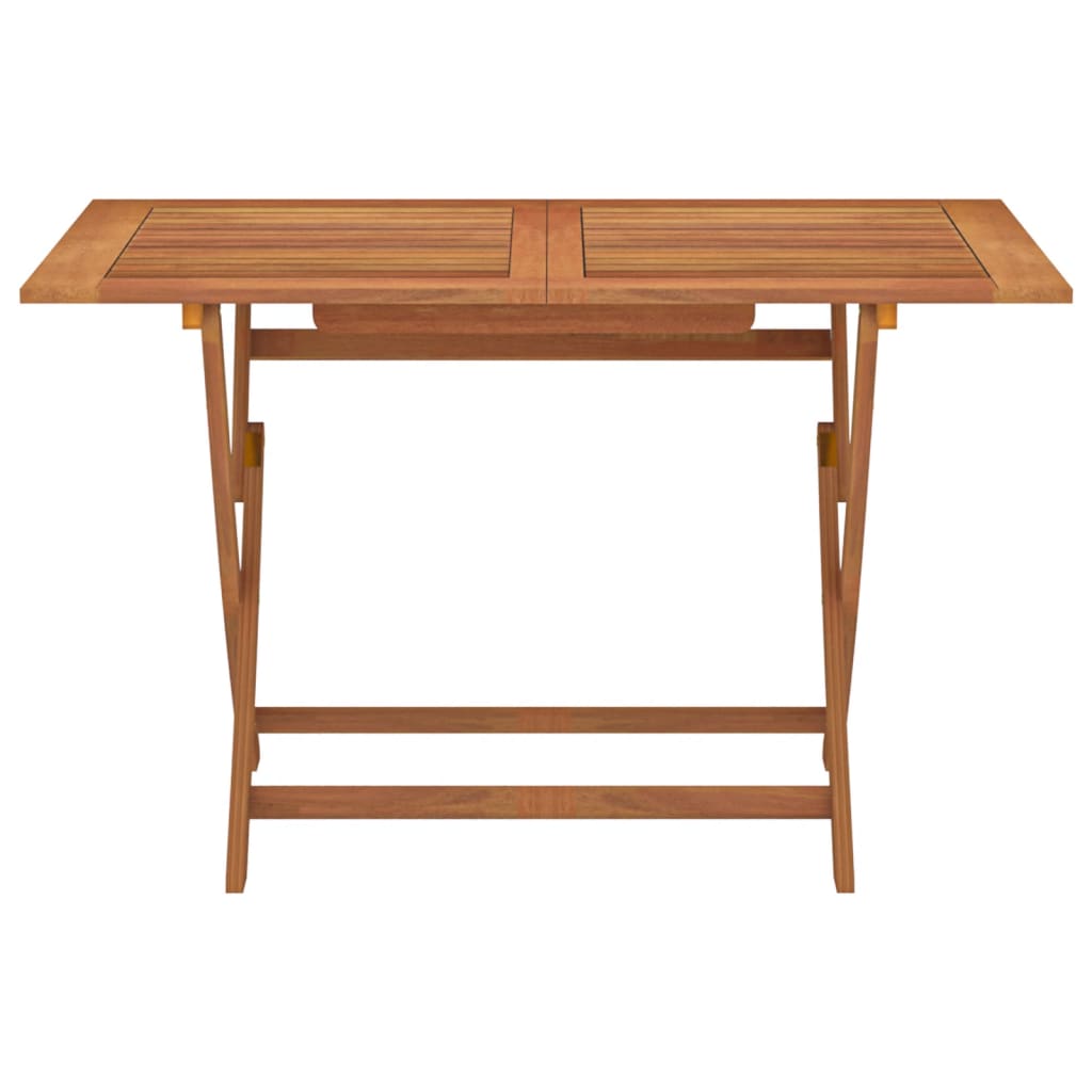 vidaXL Outdoor Dining Table Folding Garden Patio Table Solid Eucalyptus Wood-20