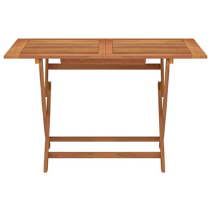 vidaXL Outdoor Dining Table Folding Garden Patio Table Solid Eucalyptus Wood-20