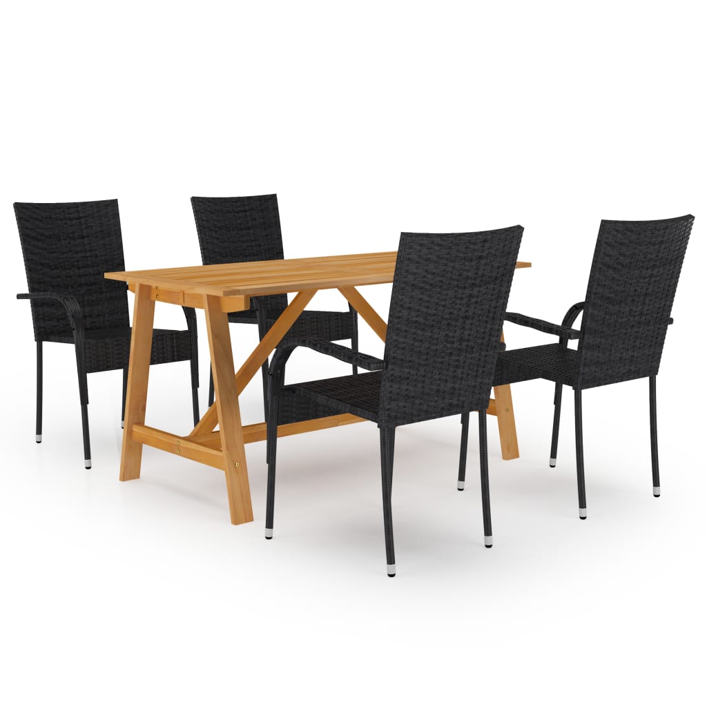 vidaXL Patio Dining Set Outdoor Dining Table and Chairs Patio Conversation Set-15