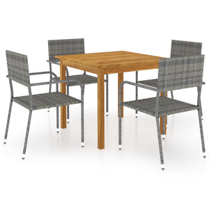 vidaXL Patio Dining Set Outdoor Dining Table and Chairs Patio Conversation Set-12