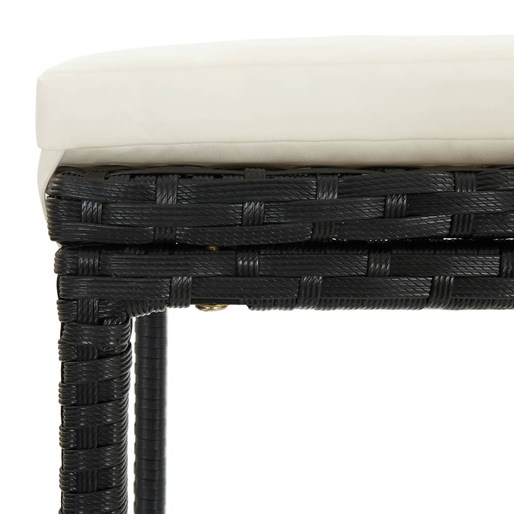 vidaXL Patio Bar Set Bar Table and Stools Patio Furniture Set with Cushions-17