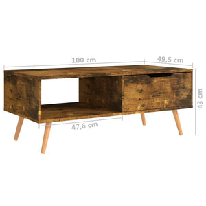 vidaXL Coffee Table End Table Living Room Accent Sofa Table Engineered Wood-49