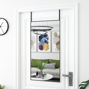 vidaXL Door Mirror Wall Mounted Mirror for Living Room Glass and Aluminum-42