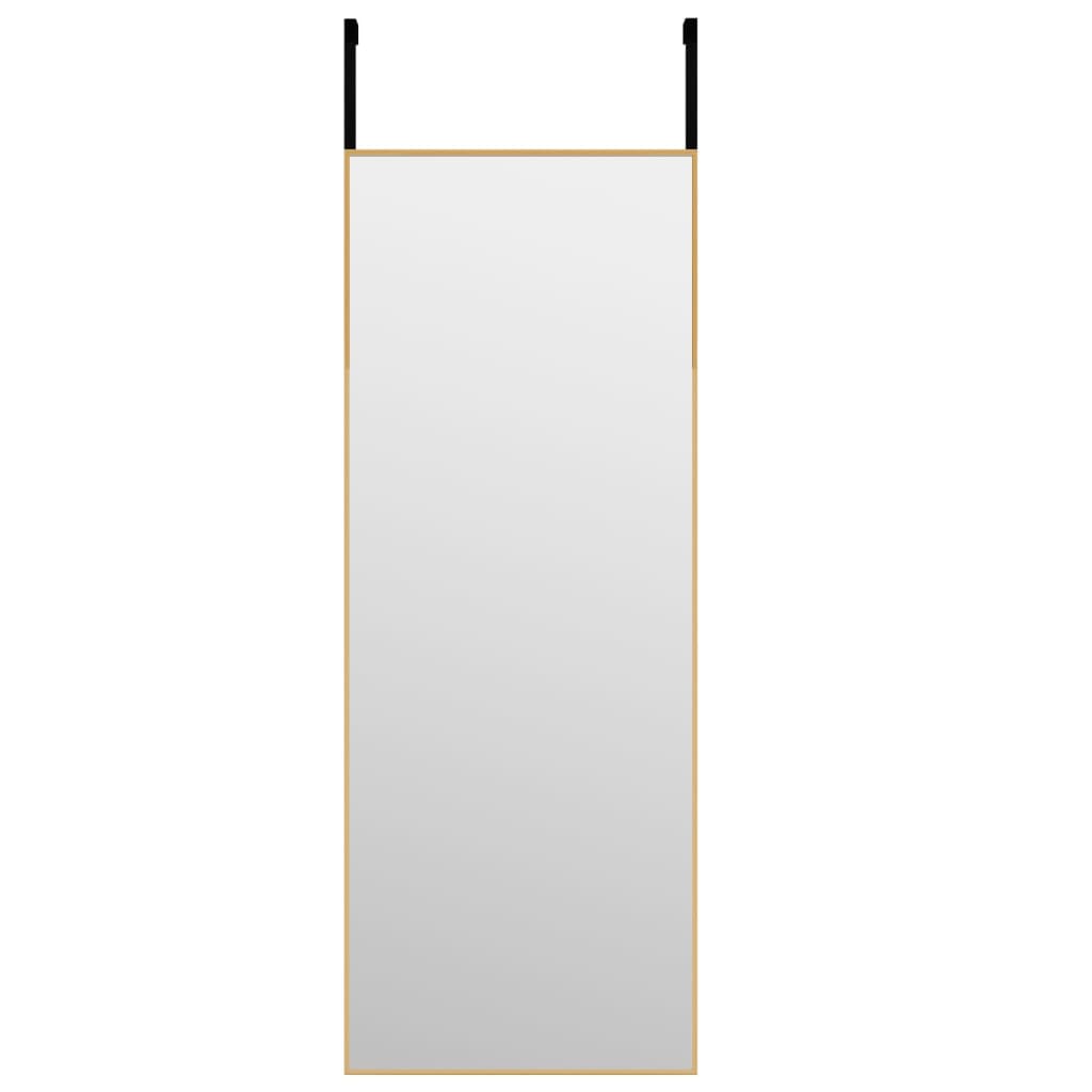 vidaXL Door Mirror Wall Mounted Mirror for Living Room Glass and Aluminum-10