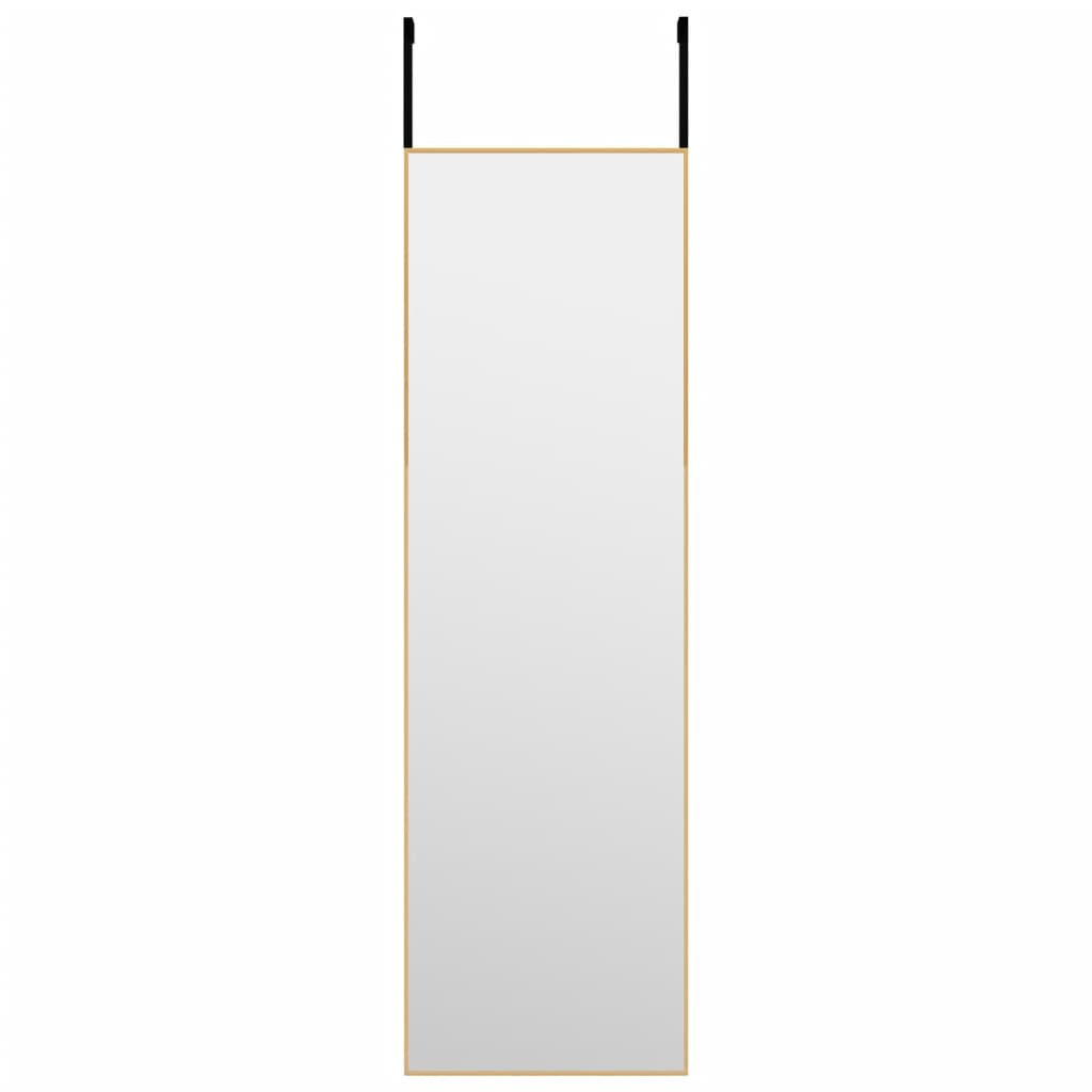 vidaXL Door Mirror Wall Mounted Mirror for Living Room Glass and Aluminum-44