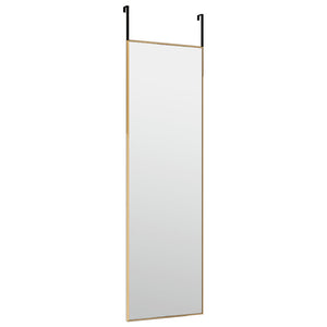 vidaXL Door Mirror Wall Mounted Mirror for Living Room Glass and Aluminum-54