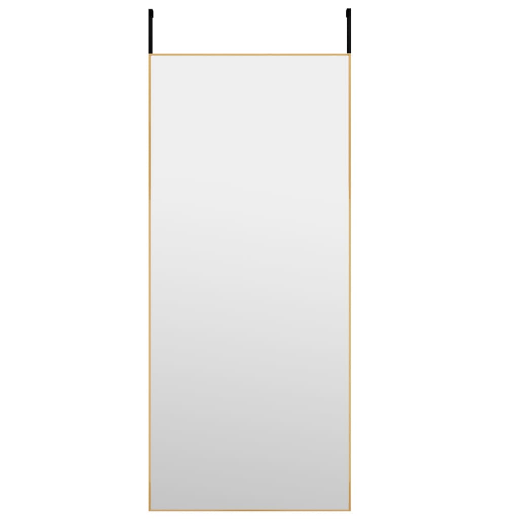 vidaXL Door Mirror Wall Mounted Mirror for Living Room Glass and Aluminum-50
