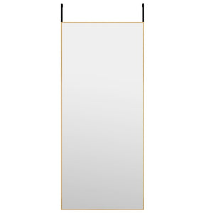 vidaXL Door Mirror Wall Mounted Mirror for Living Room Glass and Aluminum-50