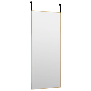 vidaXL Door Mirror Wall Mounted Mirror for Living Room Glass and Aluminum-11