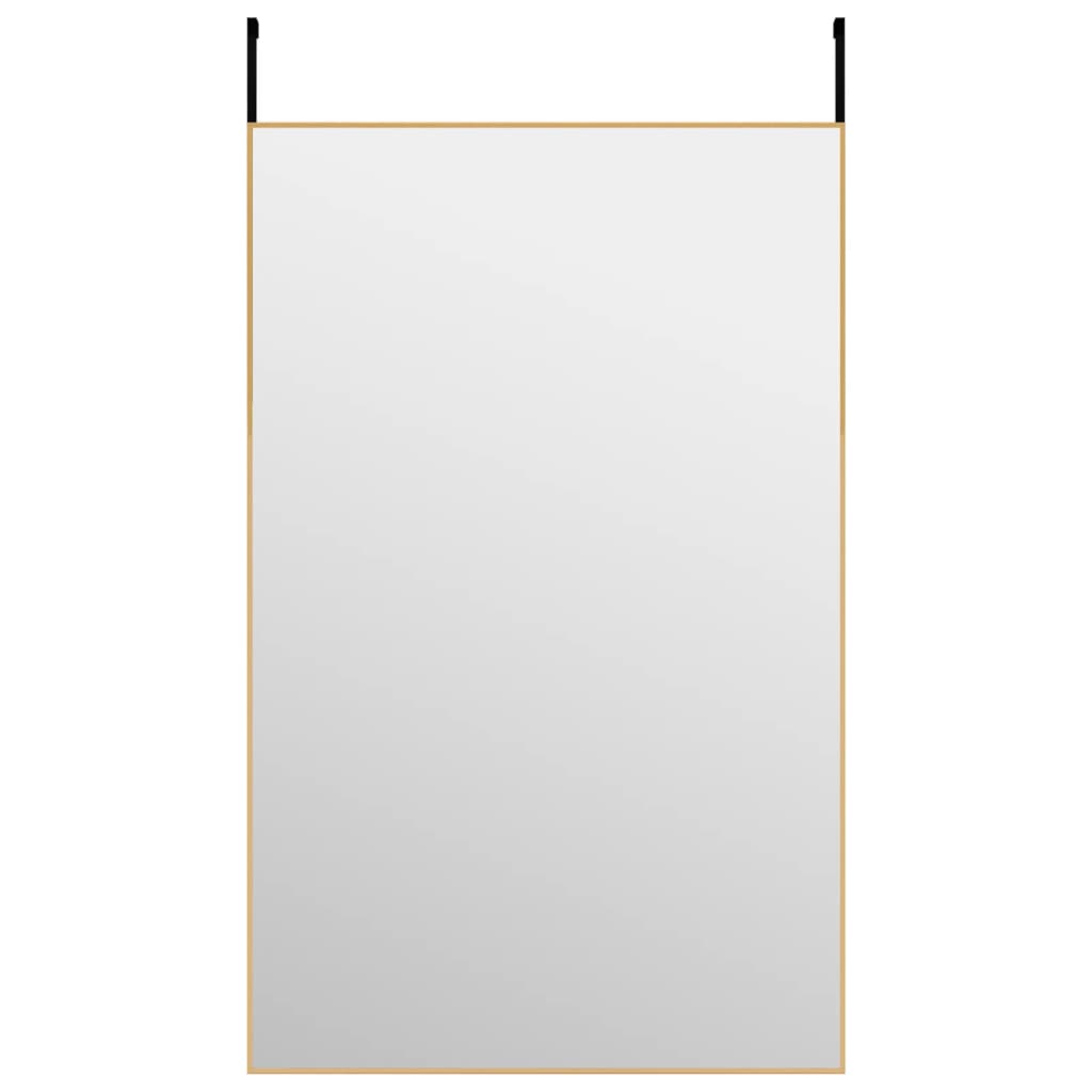 vidaXL Door Mirror Wall Mounted Mirror for Living Room Glass and Aluminum-6
