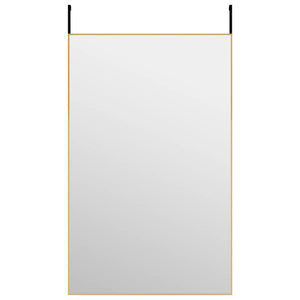 vidaXL Door Mirror Wall Mounted Mirror for Living Room Glass and Aluminum-6