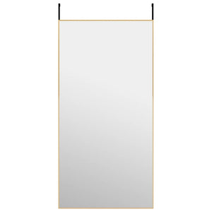 vidaXL Door Mirror Wall Mounted Mirror for Living Room Glass and Aluminum-30