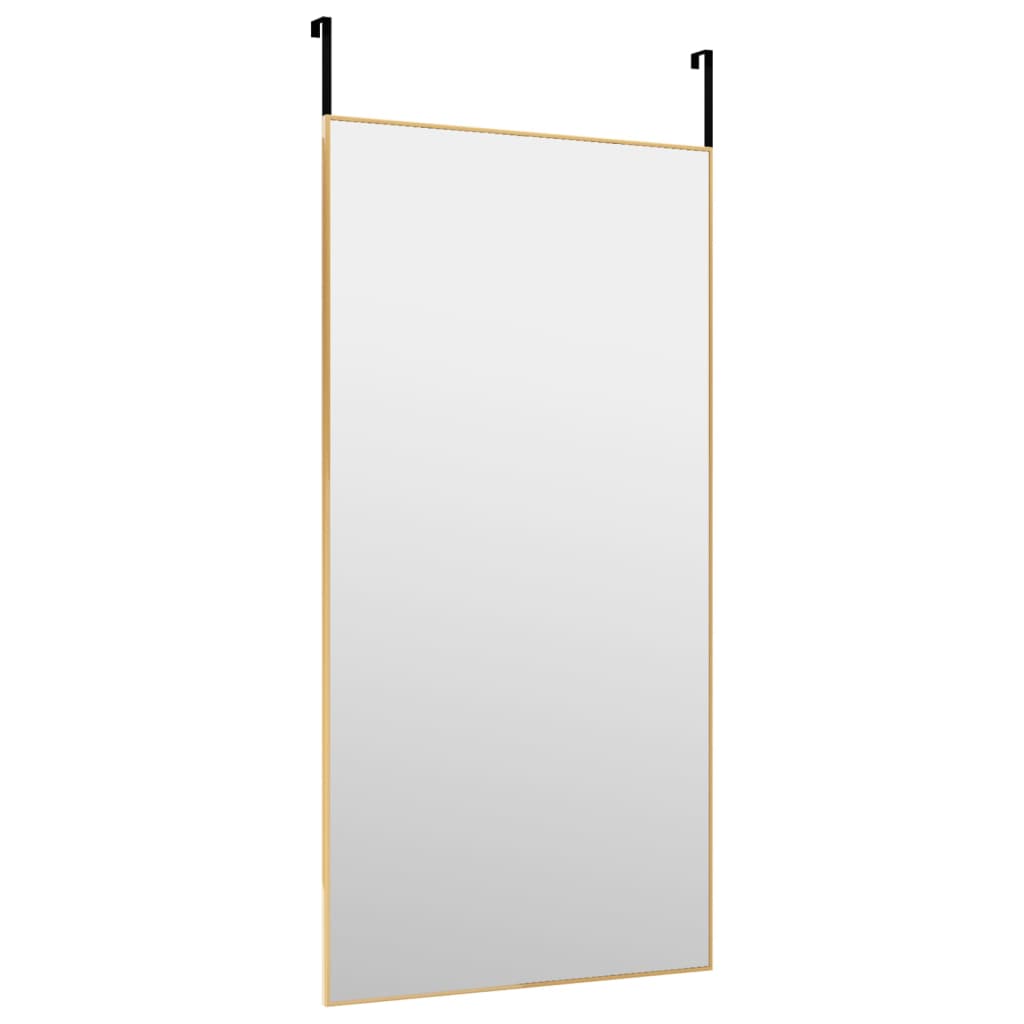 vidaXL Door Mirror Wall Mounted Mirror for Living Room Glass and Aluminum-40