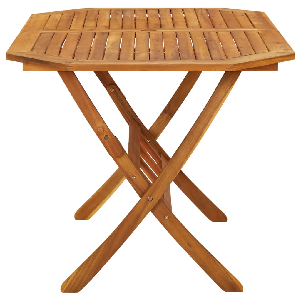 vidaXL Outdoor Dining Table Folding Garden Porch Patio Table Solid Acacia Wood-10
