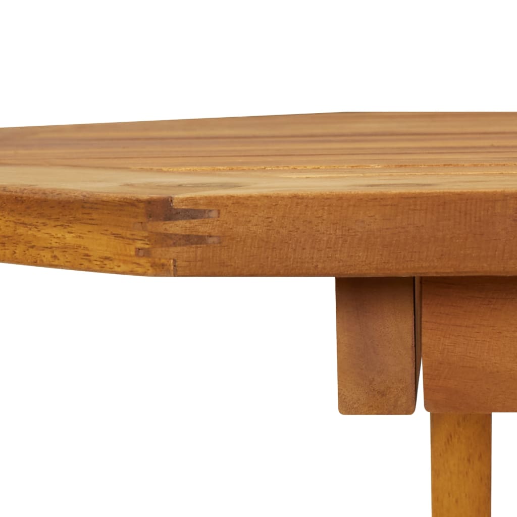 vidaXL Outdoor Dining Table Folding Garden Porch Patio Table Solid Acacia Wood-4