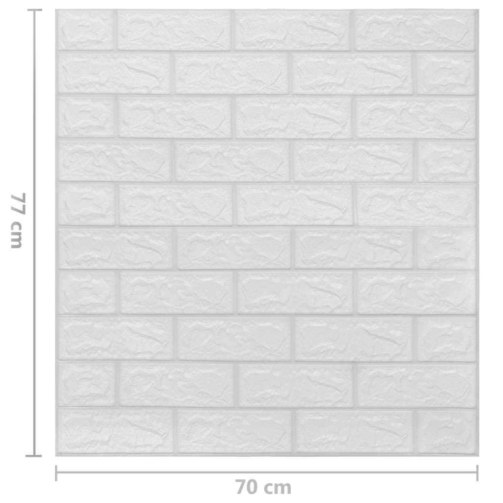 vidaXL 3D Wallpaper Bricks Self-adhesive Wallpaper for Bedroom Living Room-46