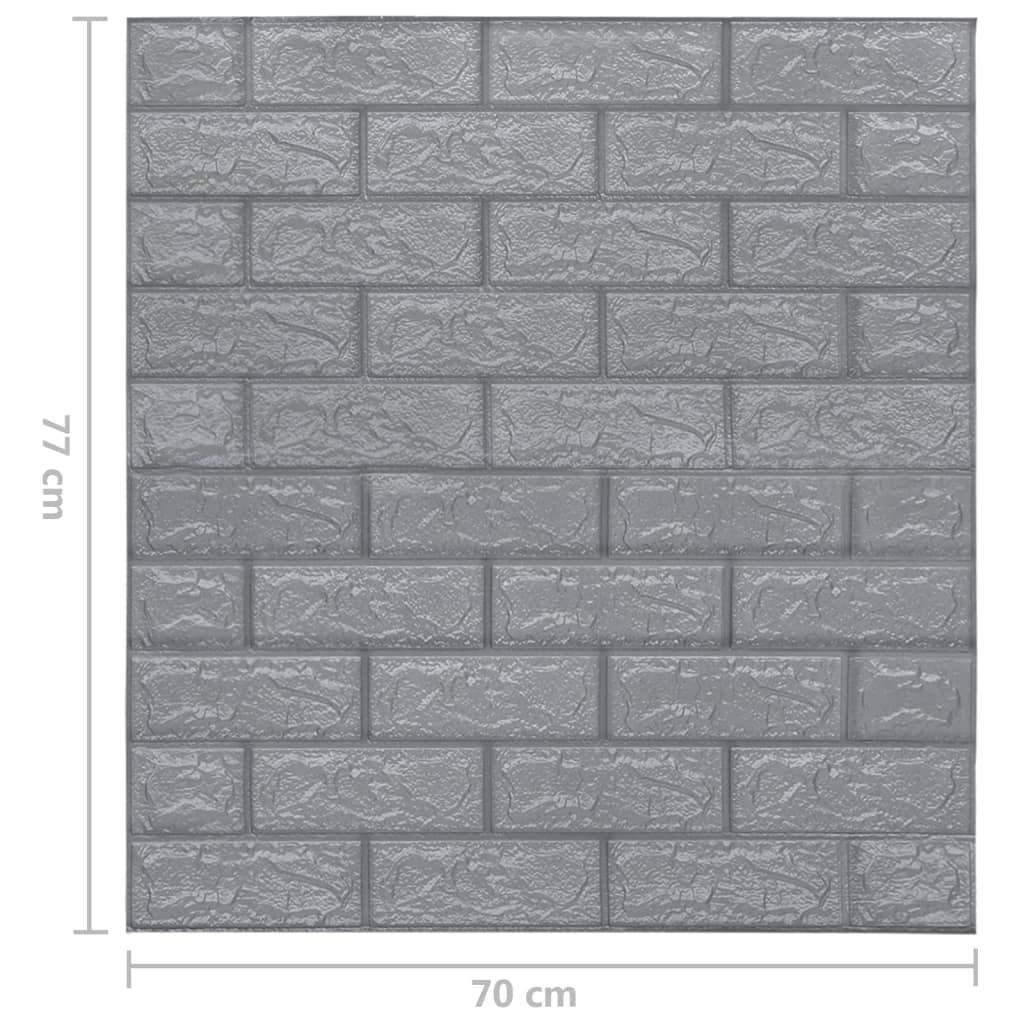 vidaXL 3D Wallpaper Bricks Self-adhesive Wallpaper for Bedroom Living Room-20