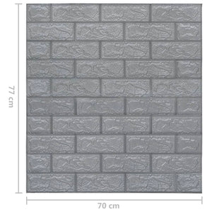 vidaXL 3D Wallpaper Bricks Self-adhesive Wallpaper for Bedroom Living Room-20