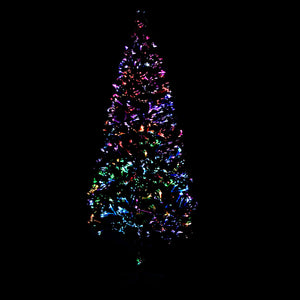 vidaXL Christmas Tree Artificial Tree with Stand and Lights Green Fiber Optic-6