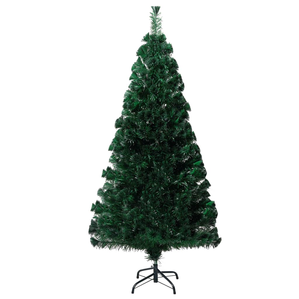 vidaXL Christmas Tree Artificial Tree with Stand and Lights Green Fiber Optic-16