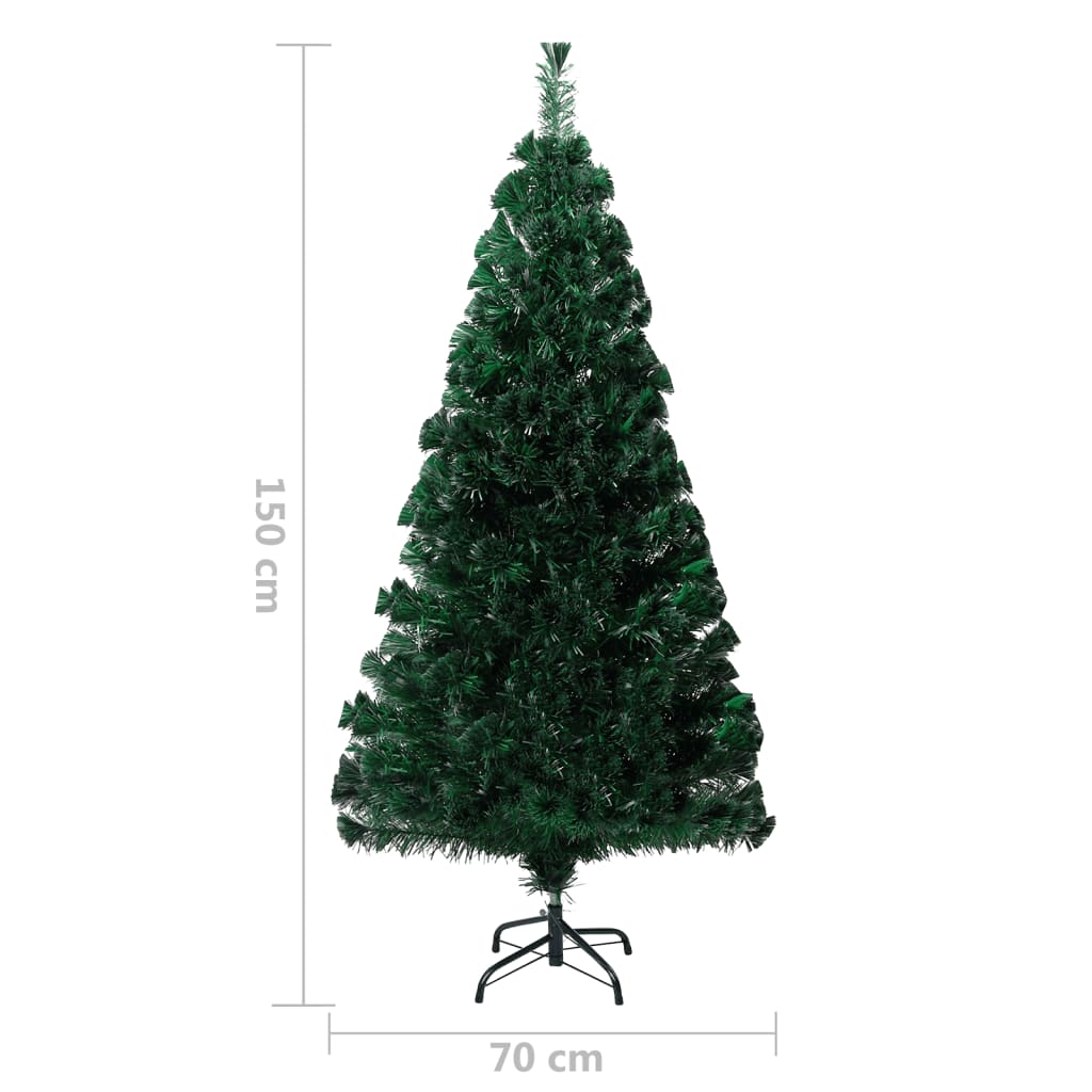 vidaXL Christmas Tree Artificial Tree with Stand and Lights Green Fiber Optic-22