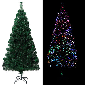 vidaXL Christmas Tree Artificial Tree with Stand and Lights Green Fiber Optic-20