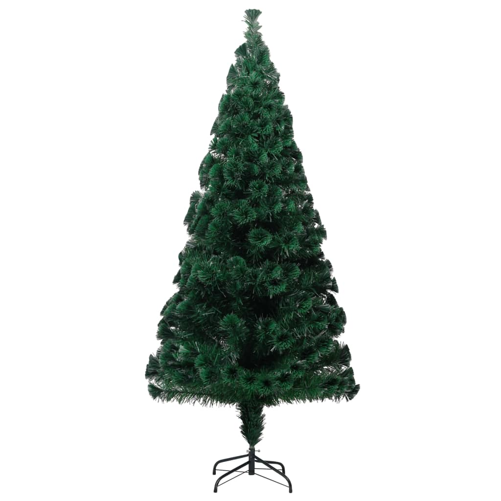 vidaXL Christmas Tree Artificial Tree with Stand and Lights Green Fiber Optic-12