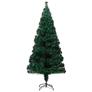 vidaXL Christmas Tree Artificial Tree with Stand and Lights Green Fiber Optic-12