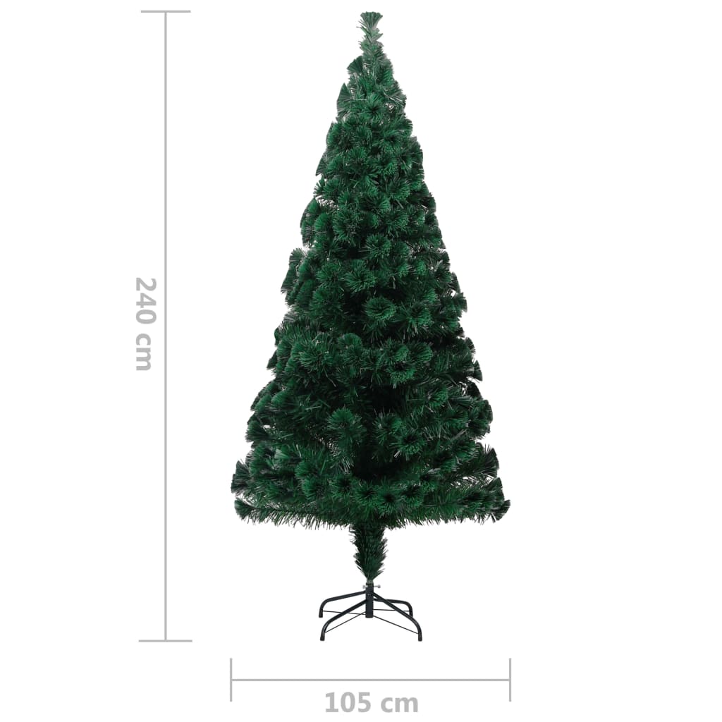 vidaXL Christmas Tree Artificial Tree with Stand and Lights Green Fiber Optic-23