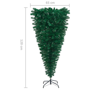 vidaXL Christmas Tree Decoration Upside-down Artificial Xmas Tree with Stand-28