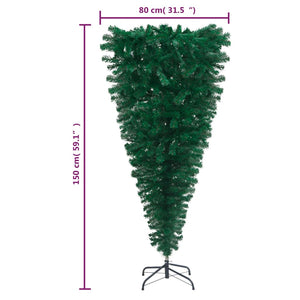 vidaXL Christmas Tree Decoration Upside-down Artificial Xmas Tree with Stand-26