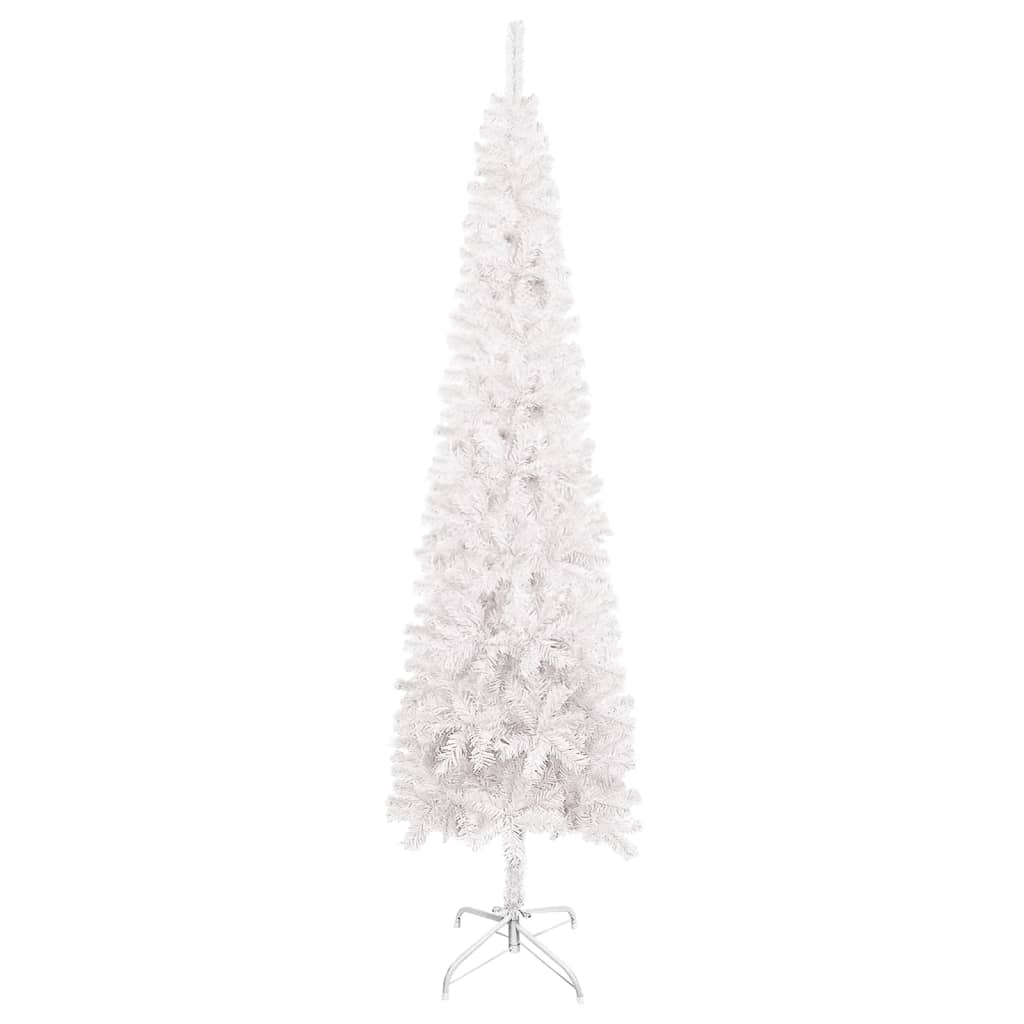 vidaXL Christmas Tree Party Decoration Artificial Slim Xmas Tree with Stand-72