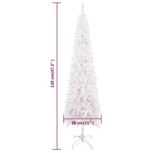 vidaXL Christmas Tree Party Decoration Artificial Slim Xmas Tree with Stand-120