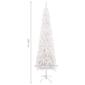 vidaXL Christmas Tree Party Decoration Artificial Slim Xmas Tree with Stand-91