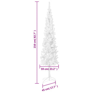 vidaXL Christmas Tree Party Decoration Artificial Slim Xmas Tree with Stand-79