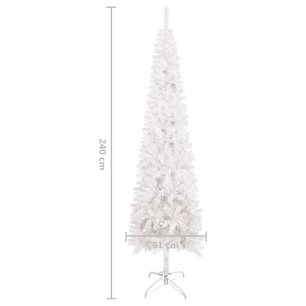 vidaXL Christmas Tree Party Decoration Artificial Slim Xmas Tree with Stand-60