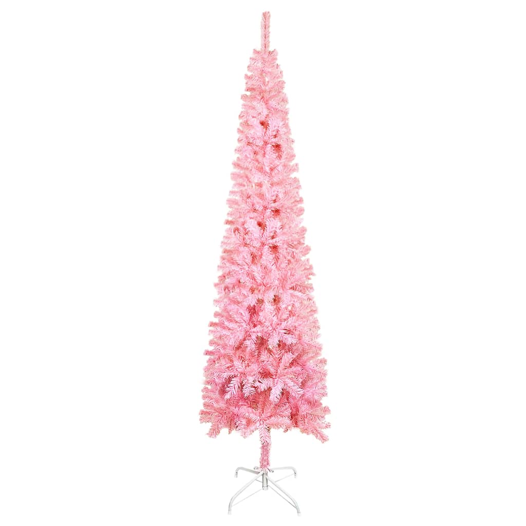 vidaXL Christmas Tree Party Decoration Artificial Slim Xmas Tree with Stand-17