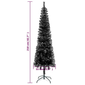 vidaXL Christmas Tree Party Decoration Artificial Slim Xmas Tree with Stand-0