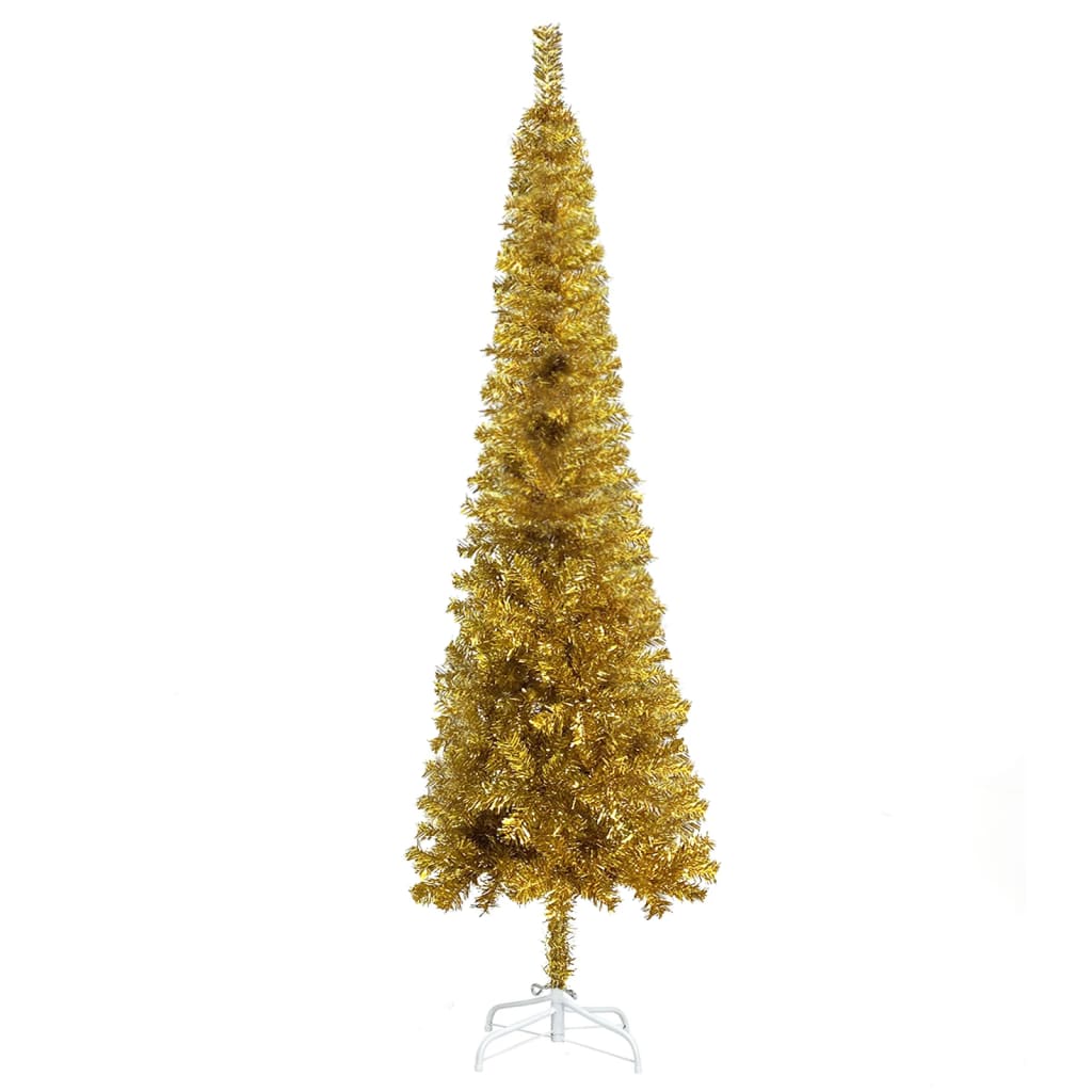 vidaXL Christmas Tree Party Decoration Artificial Slim Xmas Tree with Stand-69