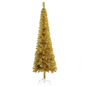 vidaXL Christmas Tree Party Decoration Artificial Slim Xmas Tree with Stand-69